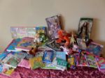 KIDS STUFF, BARBIES,  FLASH CARDS, TOYS, BOOKS, NOTE PADS, STUFFED TOYS
