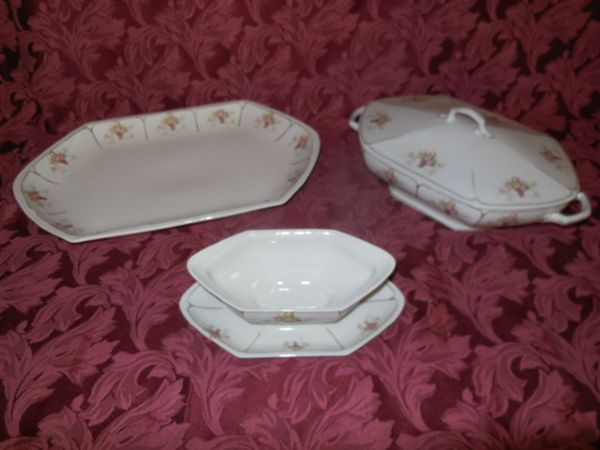 ANTIQUE FINE CHINA BY MORITZ ZDEKAUER SERVING DISHES