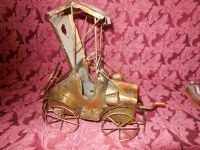 VINTAGE DECORATIVE COPPER MUSIC BOXES - MODEL T AND AN OUTHOUSE