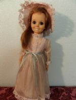 1972 IDEAL TOY CO. GROW HAIR CRISSY DOLL WITH KNOB AND PULL STRING