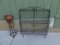 NICE WROUGHT IRON PLANT RACK AND STAND