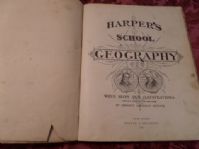 ANTIQUE 1881 EDITION "HARPERS SCHOOL GEOGRAPHY"