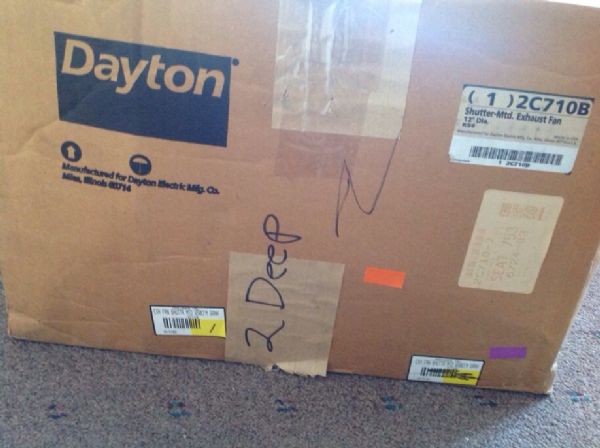 DAYTON EXHAUST FAN - UNUSED IN BOX