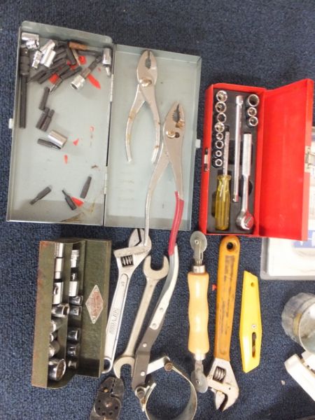 VARIETY OF TOOLS & MISC. GARAGE ITEMS