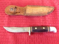 VINTAGE WESTERN KNIFE WITH SCABBORD