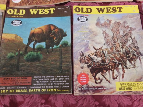 THIRTEEN OLD WEST MAGAZINES FROM THE '60s