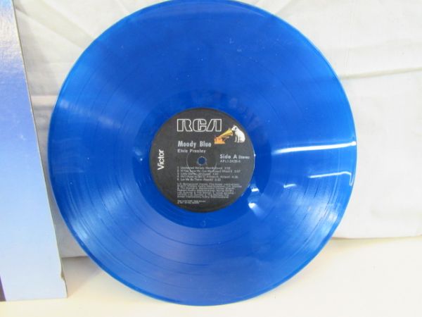 ELVIS MOODY BLUE ALBUM WITH BLUE VINYL
