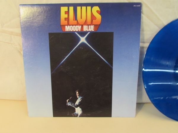 ELVIS MOODY BLUE ALBUM WITH BLUE VINYL