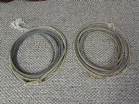 TWO USED ROPING LARIATS