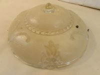 BEAUTIFUL VINTAGE GLASS  CEILING LIGHT COVER