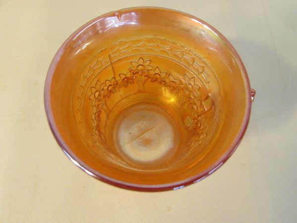 ANTIQUE FENTON MARIGOLD CARNIVAL GLASS CUP