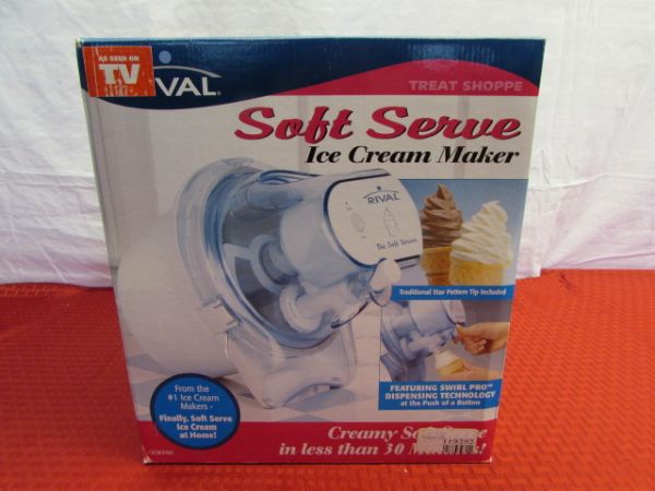 RIVAL SOFT SERVE ICE CREAM MAKER