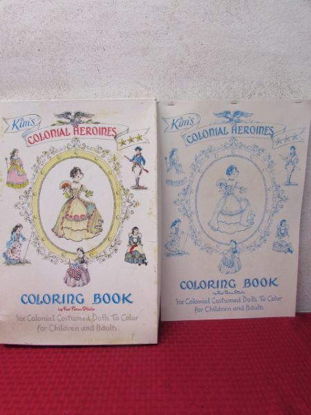 VINTAGE KIM'S COLORING BOOK BY RED FARM STUDIO