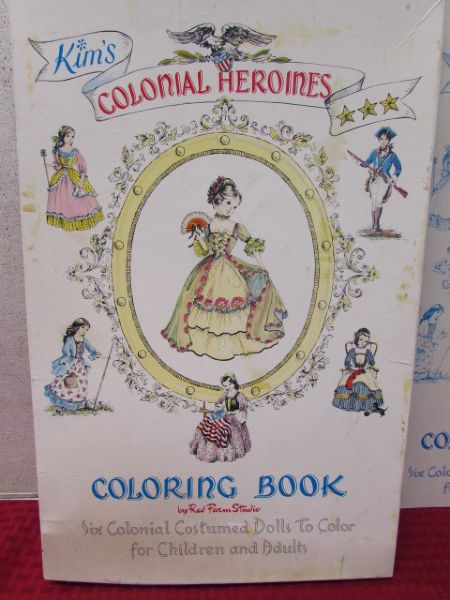 VINTAGE KIM'S COLORING BOOK BY RED FARM STUDIO