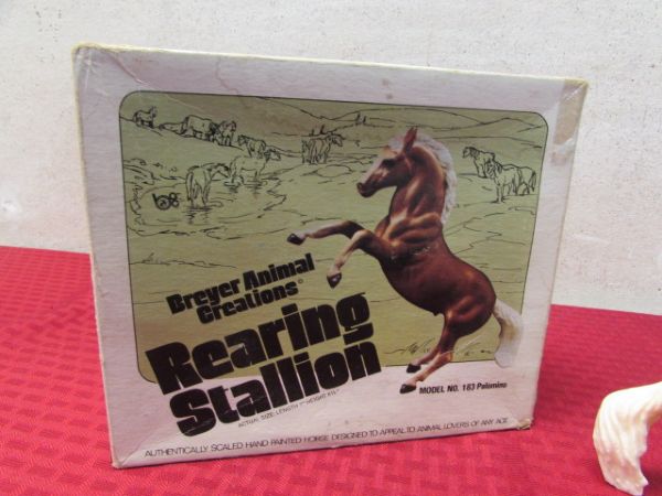 VINTAGE BREYER CLASSIC HORSE, REARING STALLION WITH ORIGINAL BOX