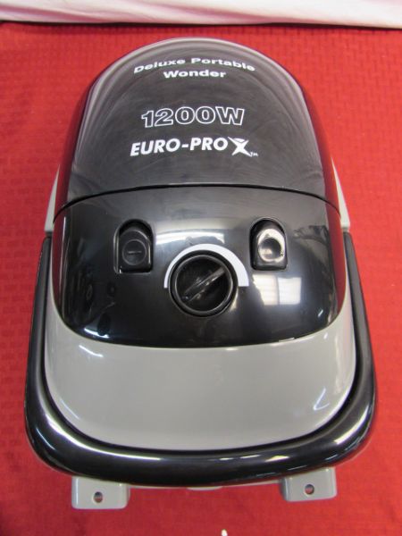 EURO PRO DELUXE PORTABLE WONDER CANISTER VACUUM