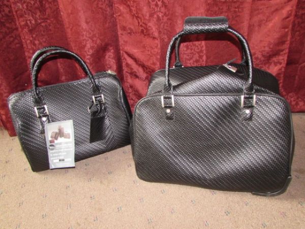 TWO PIECE SET OF HIGH QUALITY MILANO COLLECTION LUGGAGE 