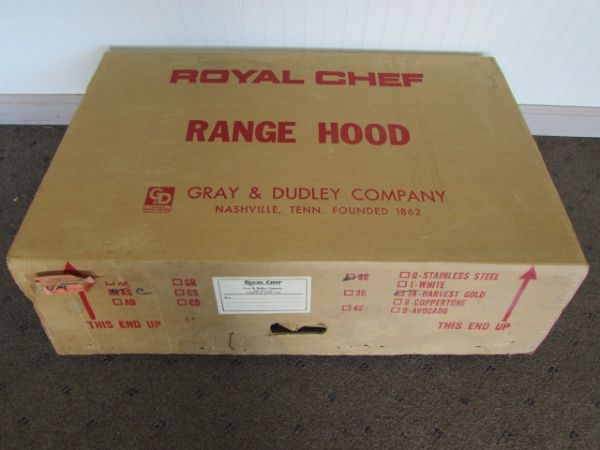 NEW OLD STOCK - ROYAL CHEF 30 RANGE HOOD