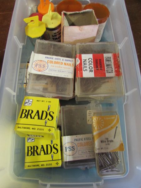 LOADS OF NAILS AND STAPLES AND BRADS!