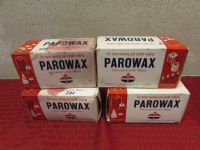 FOUR  1 LB. BOXES OF PAROWAX