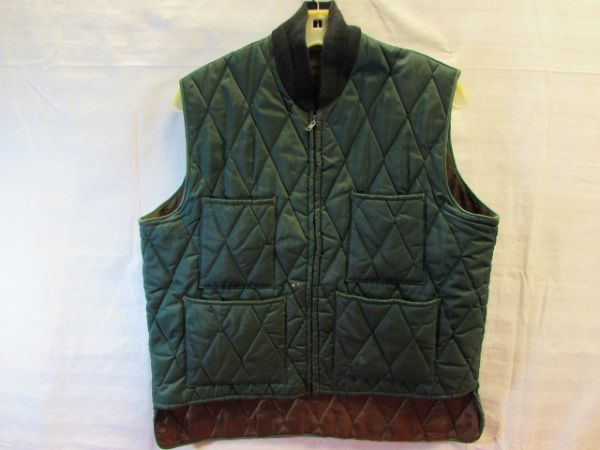 VINTAGE QUILTED HUNTING JACKET, VEST & PANTS PERFECT FOR A COLD MORNING IN THE BLIND