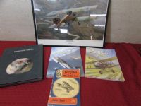 ALL ABOUT WWI & WWII PLANES - "YOUNG EAGLE" SIGNED BY ARTIST & 4 GREAT BOOKS 