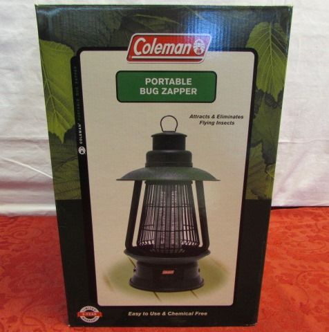 BE PREPARED FOR SUMMER INSECTS - NIB COLEMAN PORTABLE BUG ZAPPER & VORTEX INSECT TRAP