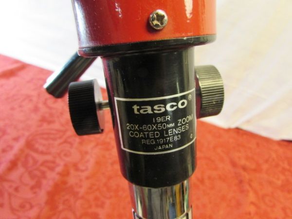 TASCO 50 MM ZOOM SPOTTING SCOPE WITH TRIPOD