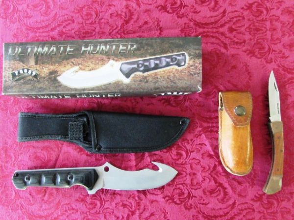 HUNTING KNIFE & POCKET KNIFE
