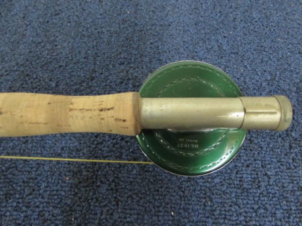 WRIGHT & MCGILL FLY ROD WITH SHAKESPEARE AUTOMATIC FLY REEL