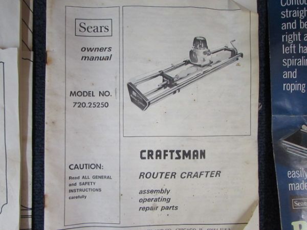 MAKE YOUR FURNITURE - CRAFTSMAN ROUTER CRAFTER 