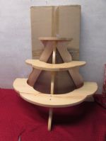 TWO NEW 3 TIERED PLANT WOODEN PLANT/KNICK STANDS