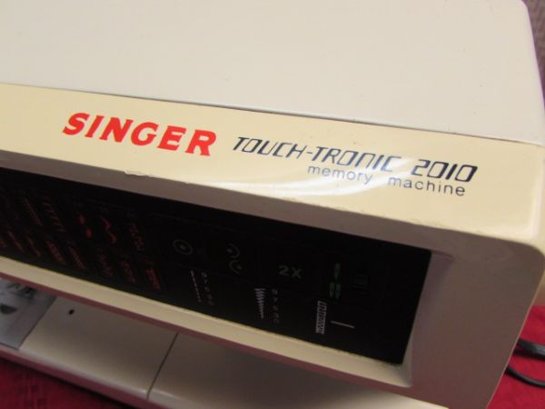 SINGER TOUCH-TRONIC 2010 MEMORY SEWING MACHINE 