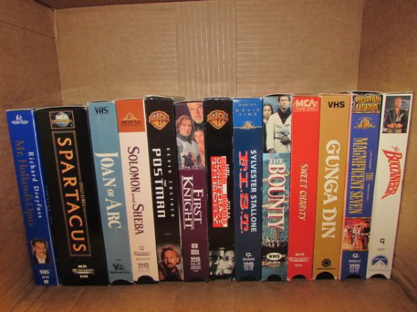 MOVIE COLLECTION-OVER 30 VHS VIDEOS SOMETHING FOR EVERYONE