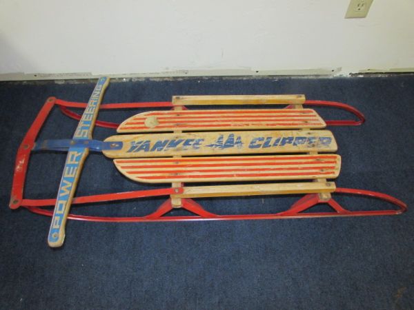 IT WILL SNOW EVENTUALLY!  VINTAGE FLEXIBLE FLYER YANKEE CLIPPER SLED