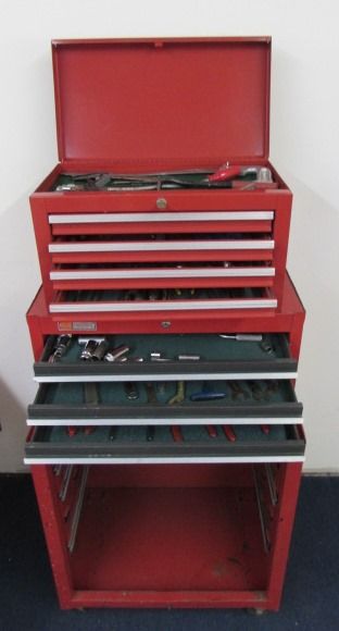 THREE STACK CRAFTSMAN TOOL CHEST WITH LOTS OF TOOLS