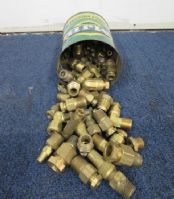 LARGE COLLECTION OF 3/4 INCH BRASS FITTINGS