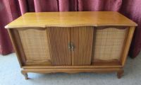 BEAUTIFUL CONVERTED MAPLE CABINET - STEREO TO STORAGE 