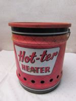 VINTAGE TIN PAIL HOT-TER HEATER BY VULCAN