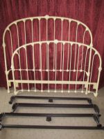WONDERFUL QUEEN SIZE WROUGHT IRON BED FRAME, VERY STURDY! 