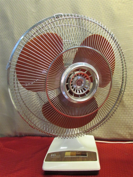 KEEP YOUR COOL!  TWO OCCILATING FANS 9 & 16