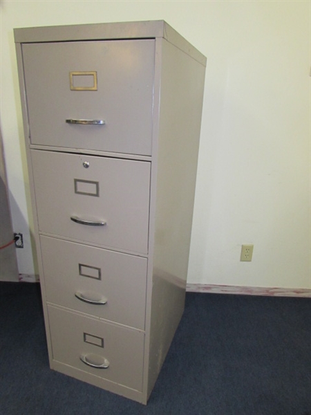 ORGANIZED OFFICE - 4 DRAWER METAL FILE CABINET