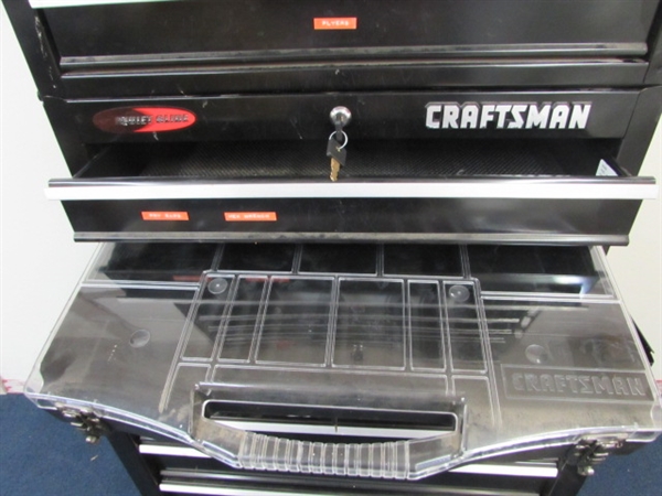 CRAFTSMAN 3 SECTION ROLLING TOOL BOX STACK