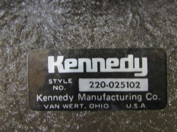 VINTAGE KENNEDY TOOL BOX WITH TOOLS 