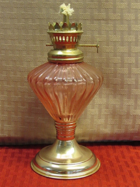 MINIATURE HURRICANE LAMP COLLECTION -  SIX VINTAGE LAMPS FROM 4.5-8.5 TALL