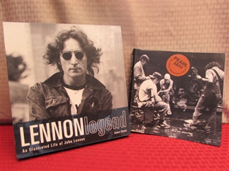 AWESOME "LENNON LEGEND: AN ILLUSTRATED LIFE OF JOHN LENNON" & PEARL JAM BOOK OF PHOTOS