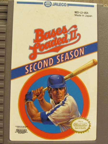 PLAY BALL!  THREE BASEBALL VIDEO GAMES FOR YOUR NES . . . RBI BASEBALL, BASES LOADED II & MLB