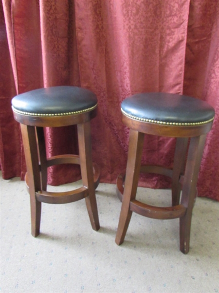 TWO GREAT LOOKING STOOLS FOR YOUR COUNTER OR BAR