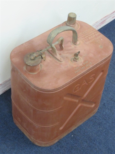 LARGE METAL DOUBLE SIZE JERRY GAS CAN