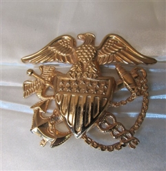 WWII ERA NAVAL MEDICAL OFFICERS HAT INSIGNIA/BADGE